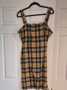 Plaid Sleeveless Dress